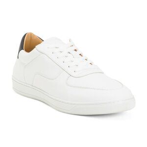ACE MARKS Men's Made In Portugal Leather Martello Dress Sneakers
